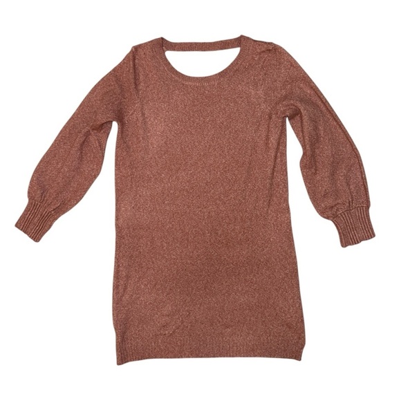 Vila clothes pink long sleeve sweater dress women’s size large - Picture 1 of 7